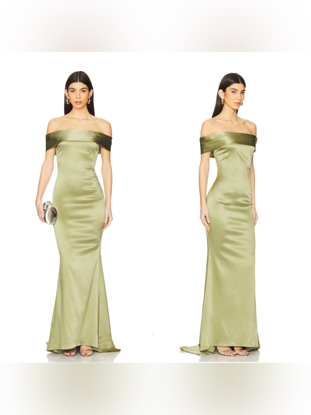 NWT Michael Costello × REVOLVE Margit Gown in Sage